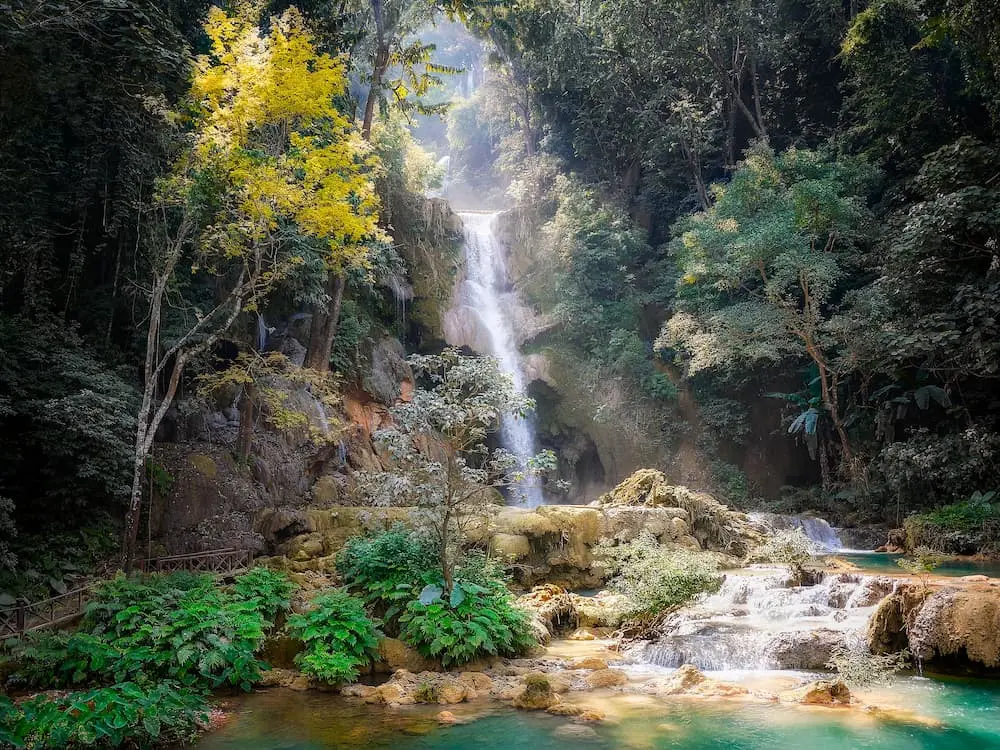 waterfall nature scene